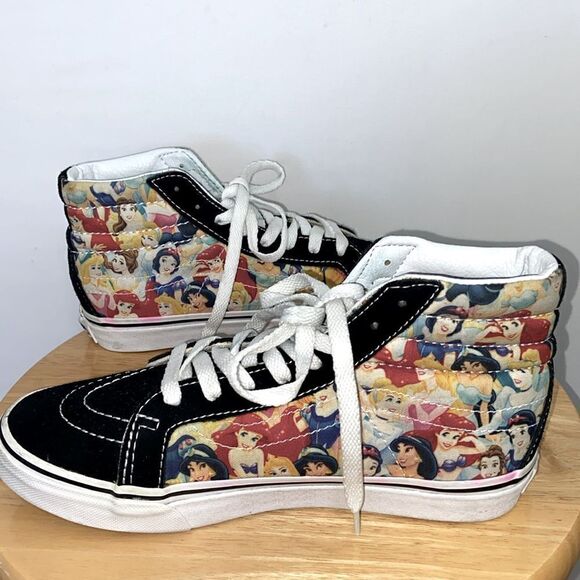 Van's Disney Princess’s Shoes Lace Up Sneakers Rare NWOB Size 6 - Picture 6 of 10